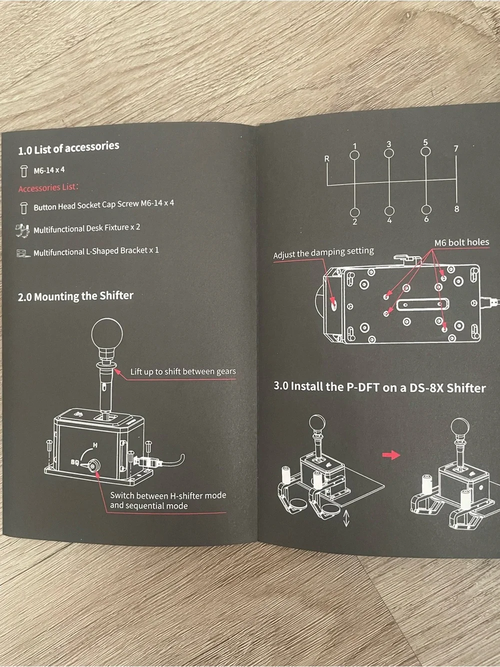 Simagic DS-8X Manual 8 Gear and Sequential Shifter